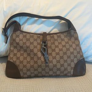 Gucci Classic GG Monogam Shoulder Baguette